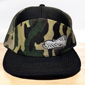 Camo Trucker Hat Mesh Back Adjustable Snapback "Biker Kings" Patch Unisex